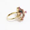 Picture of Vintage 7k Yellow Gold & Mixed Gemstone Thai Princess/Harem Ring