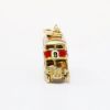 Picture of Vintage 9k (375) Gold & Enamel London, England Double Decker Bus Charm