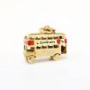 Picture of Vintage 9k (375) Gold & Enamel London, England Double Decker Bus Charm