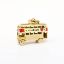 Picture of Vintage 9k (375) Gold & Enamel London, England Double Decker Bus Charm