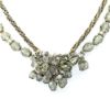 Picture of Vintage DeMario Silver & Gray Necklace & Clip-On Earring Set