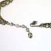 Picture of Vintage DeMario Silver & Gray Necklace & Clip-On Earring Set