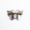 Picture of Vintage Volmer Bahner, Denmark Sterling Silver with Pale Blue & Black Guilloche Enameled Butterfly Brooch