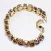 Picture of Vintage Weiss Topaz & Aurora Borealis Rhinestone Double Strand Bracelet