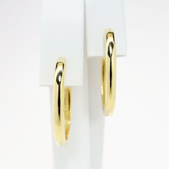 Picture of Tiffany & Co. Square Cushion Hoop Earrings in 18k Yellow Gold