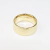 Picture of 14k Yellow Gold 8mm Cigar Band Ring, US Size 6.25