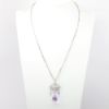 Picture of 18k White Gold, Kunzite & Diamond Briolette Drop Pendant