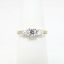 Picture of 14k Yellow Gold & Round Brilliant Cut Diamond Three-Stone Ring