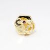 Picture of 14k Yellow Gold Slide Charm Featuring Snake with Jeweled Eyes 