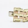 Picture of 14k Yellow & Textured Rose Gold Link Bracelet