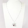 Picture of 14k White Gold, Ruby and Diamond Necklace