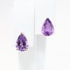 Picture of 14k Yellow Gold & Pear Cut Amethyst Stud Earrings