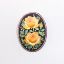 Picture of Vintage Toshikani (Japan) Hand Painted Porcelain Roses Brooch/Pendant