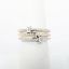 Picture of 14k Two-Tone Gold & Emerald Cut Diamond Triple Ring