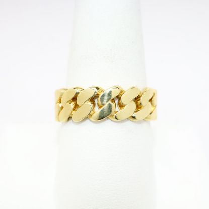 Picture of 14k Yellow Gold Men's Chain Link Band Ring
