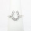 Picture of 14k White Gold & Diamond Horseshoe Ring