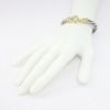 Picture of 14k Yellow Gold & Sterling Silver Cable Bracelet, Signed "BK"