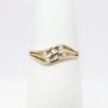 Picture of 14k Yellow Gold & Diamond Petite Wave Ring