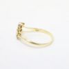 Picture of 14k Two-Tone Gold Plumeria Flower Ring with Diamond Center