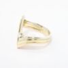 Picture of 14k Tri-Color Gold "Contour" Ring with Diamond Accent