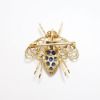 Picture of 14k Yellow Gold, Sapphire & Diamond Bee Brooch/Pendant