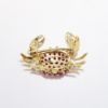Picture of 14k Yellow Gold & Ruby Crab Brooch