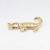 Picture of 14k Yellow Gold & Diamond Alligator Brooch