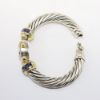 Picture of David Yurman Sterling Silver, 14k Yellow Gold & Iolite Cable Watch