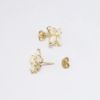 Picture of 14k Yellow Gold & Opal Butterfly Earrings