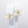 Picture of 14k Yellow Gold & Opal Butterfly Earrings