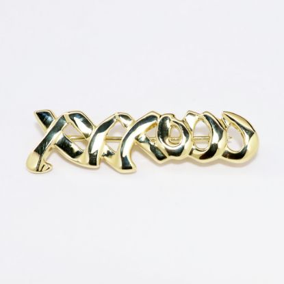 Picture of 18k Yellow Gold Paloma Picasso for Tiffany & Co. X's and O's, Hugs & Kisses Brooch