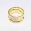 Picture of 18k Yellow Gold & Pavé Set Diamond Divided Ring 