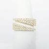 Picture of 18k Yellow Gold & Pavé Set Diamond Divided Ring 