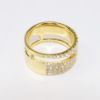 Picture of 18k Yellow Gold & Pavé Set Diamond Divided Ring 