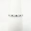 Picture of 14k White Gold, Diamond & Sapphire Geometric Band Ring