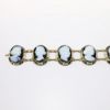 Picture of 14k Yellow Gold Black and White Hard Stone Cameo Bracelet