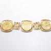 Picture of Coin bracelet, 5 coins 1/10 oz each, set 14 k yellow gold