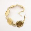 Picture of Coin bracelet, 5 coins 1/10 oz each, set 14 k yellow gold