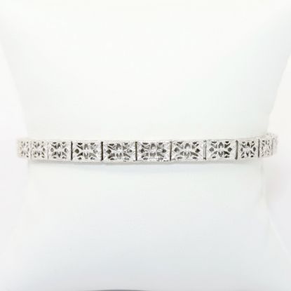 Picture of 14k White Gold Filigree Bracelet