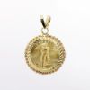 Picture of Gold Liberty 1/10 oz. Coin Pendant with 14k Rope Bezel 