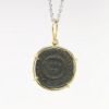 Picture of Ancient Roman Coin Pendant in 14k Yellow Gold Bezel