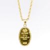 Picture of 2.5g Suisse Bar Pendant with Holographic Finish, 14k Yellow Gold Bezel and Chain