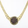 Picture of Ancient Roman Coin Pendant with Diamond & 18k Yellow Gold Bezel & Chain