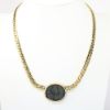 Picture of Ancient Roman Coin Pendant with 18k Yellow Gold Bezel and Chain