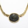 Picture of Ancient Roman Coin Pendant with 18k Yellow Gold Bezel and Chain