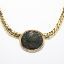 Picture of Ancient Roman Coin Pendant with 18k Yellow Gold Bezel and Chain
