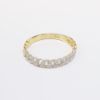 Picture of 14k Yellow Gold & Pave Set Diamond Joined Links Ring