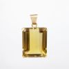 Picture of Large 18k Yellow Gold & Emerald Cut Citrine Pendant
