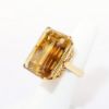 Picture of 18k Yellow Gold & Large Emerald Cut Citrine Ring