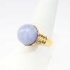 Picture of 14k Yellow Gold & Lavender Jade Sphere Ring with Chinese Dragon Detail
